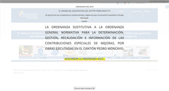 Desktop Screenshot of pedromoncayo.gob.ec