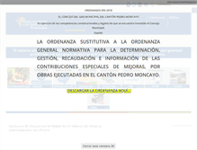 Tablet Screenshot of pedromoncayo.gob.ec